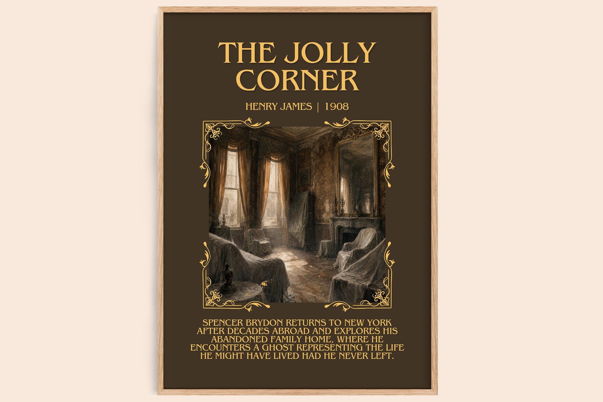 The Jolly Corner Minimalist Book Poster by Henry James