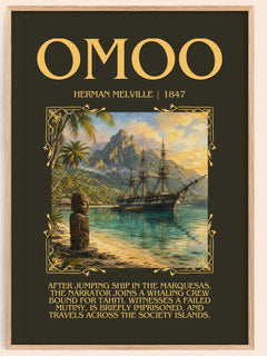 Omoo Minimalist Book Poster by Herman Melville – image 1