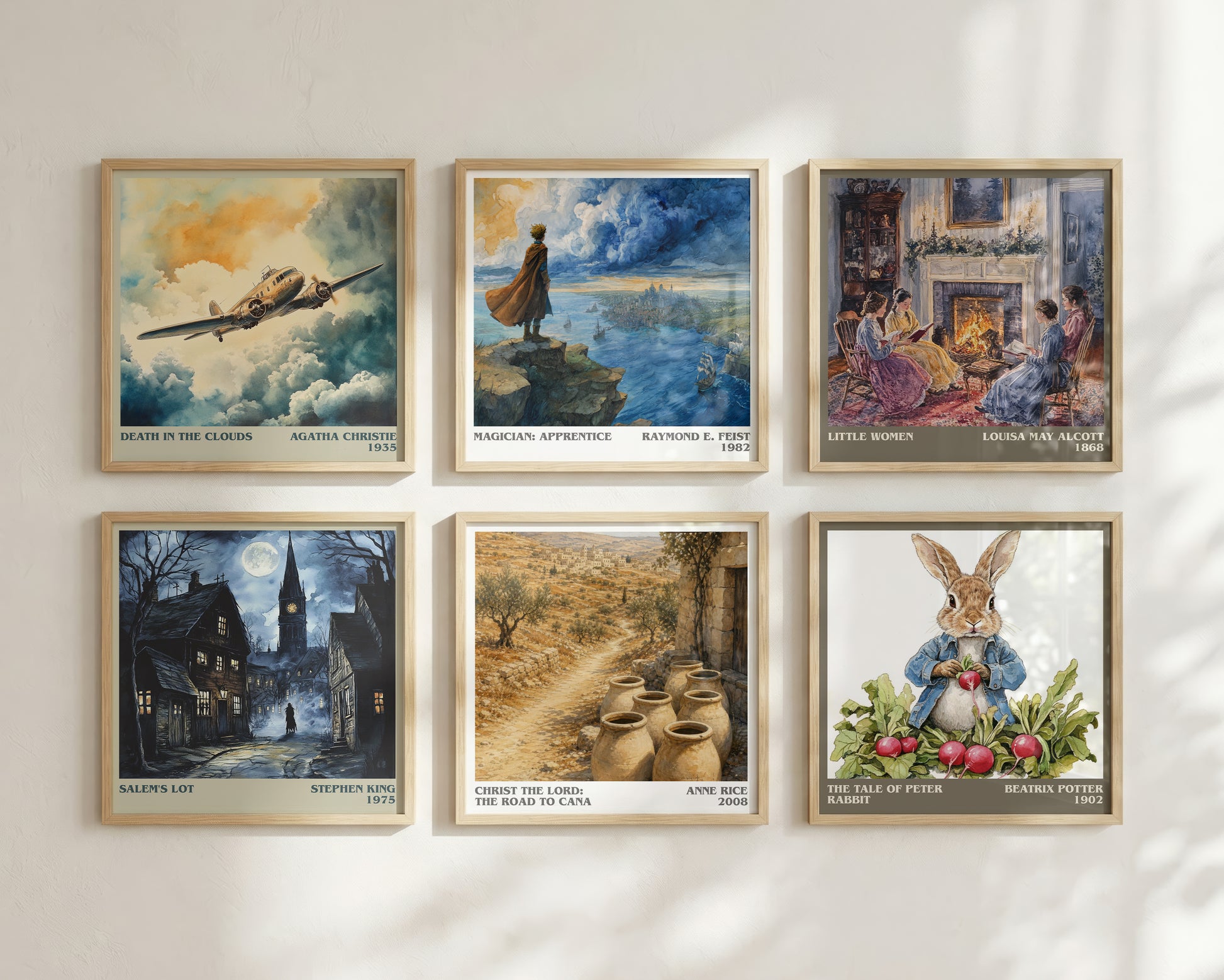 Christ The Lord: The Road To Cana literary print framed by window – literary home decor