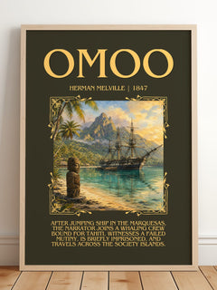 Omoo Minimalist Book Poster by Herman Melville – image 2