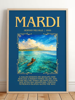 Mardi Minimalist Book Poster by Herman Melville – image 2