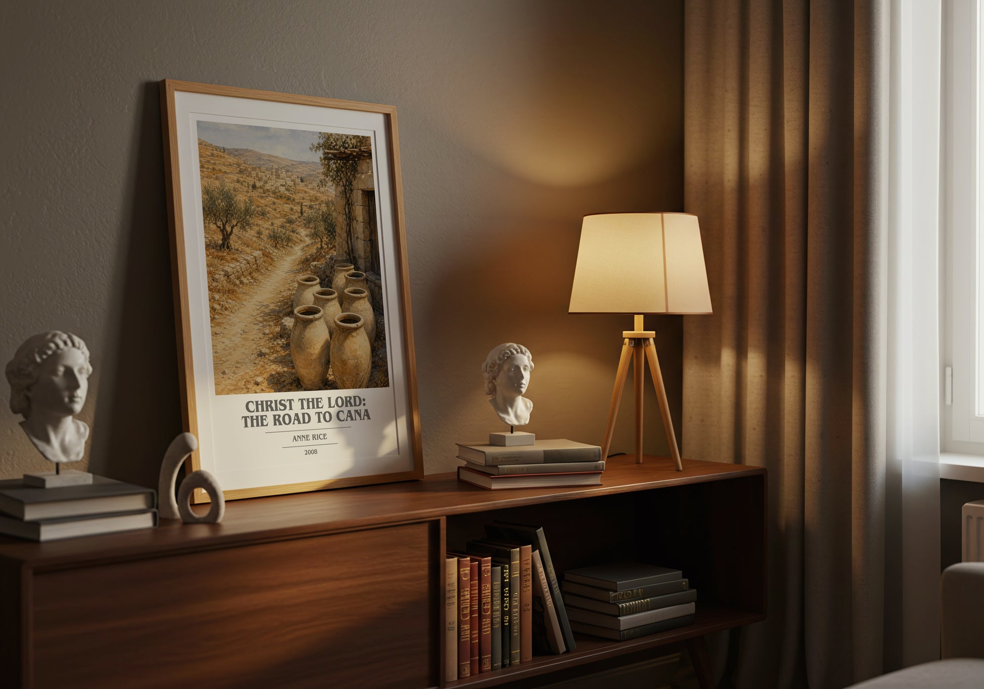 Christ The Lord: The Road To Cana book cover book poster framed on wall – historical fiction wall art