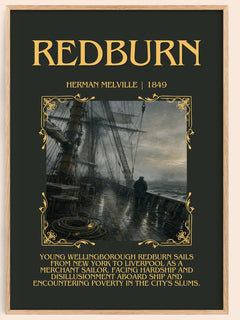 Redburn Minimalist Book Poster by Herman Melville – image 1
