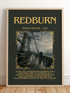 Redburn Minimalist Book Poster by Herman Melville – image 2