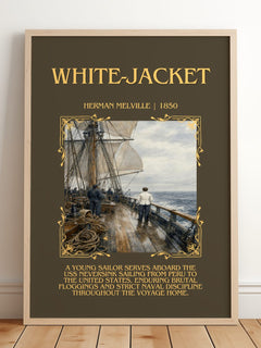 White-Jacket Minimalist Book Poster by Herman Melville – image 2
