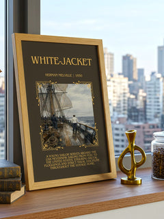 White-Jacket Minimalist Book Poster by Herman Melville – image 3
