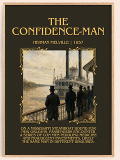 The Confidence-Man Minimalist Book Poster by Herman Melville – image 1