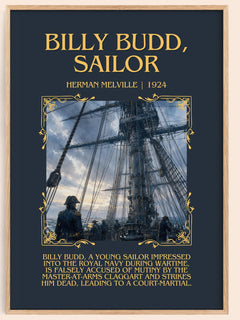 Billy Budd, Sailor Minimalist Book Poster by Herman Melville – image 1