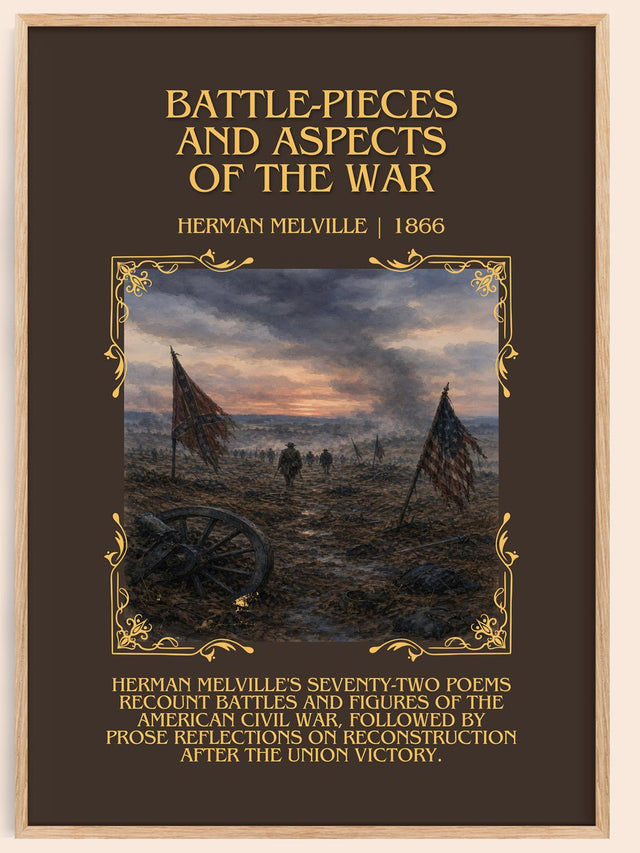 Battle-Pieces And Aspects Of The War Minimalist Book Poster – H.