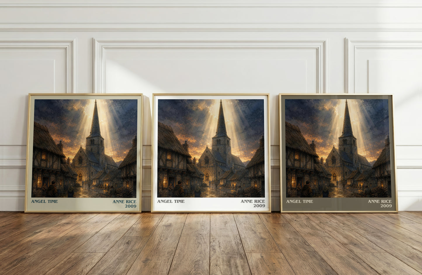 Angel Time literary art print colour and style options – Anne Rice book art