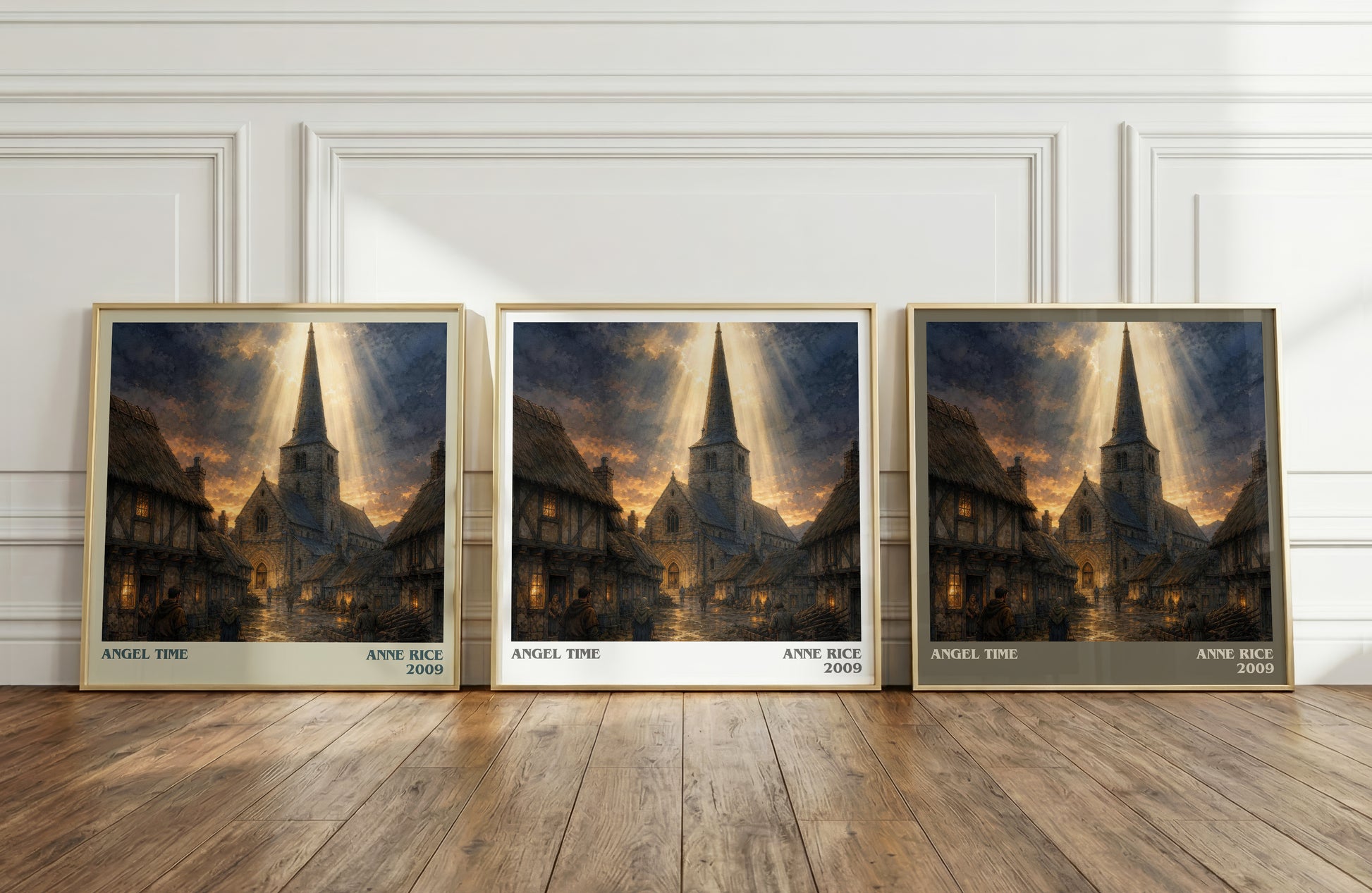 Angel Time literary art print colour and style options – Anne Rice book art
