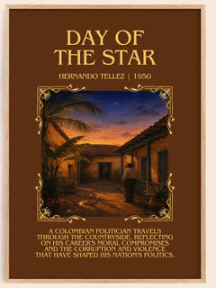 Day Of The Star Minimalist Book Poster by Hernando Téllez – image 1