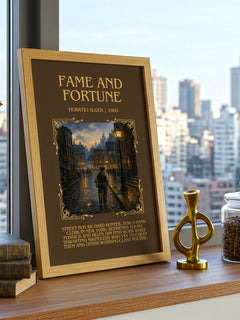 Fame And Fortune Minimalist Book Poster by Horatio Alger – image 3