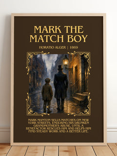 Mark The Match Boy Minimalist Book Poster by Horatio Alger – image 2