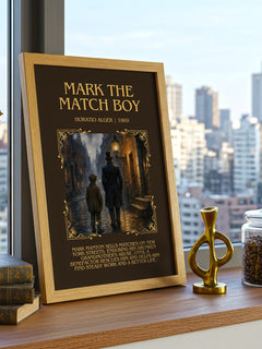 Mark The Match Boy Minimalist Book Poster by Horatio Alger – image 3