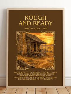 Rough And Ready Minimalist Book Poster by Horatio Alger – image 2