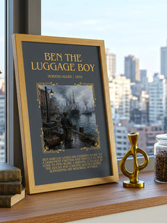 Ben The Luggage Boy Minimalist Book Poster by Horatio Alger – image 3