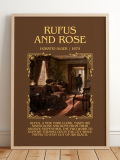 Rufus And Rose Minimalist Book Poster by Horatio Alger – image 2