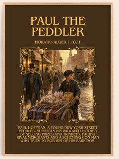 Paul The Peddler Minimalist Book Poster by Horatio Alger – image 1