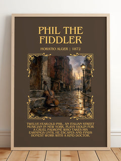 Phil The Fiddler Minimalist Book Poster by Horatio Alger – image 2