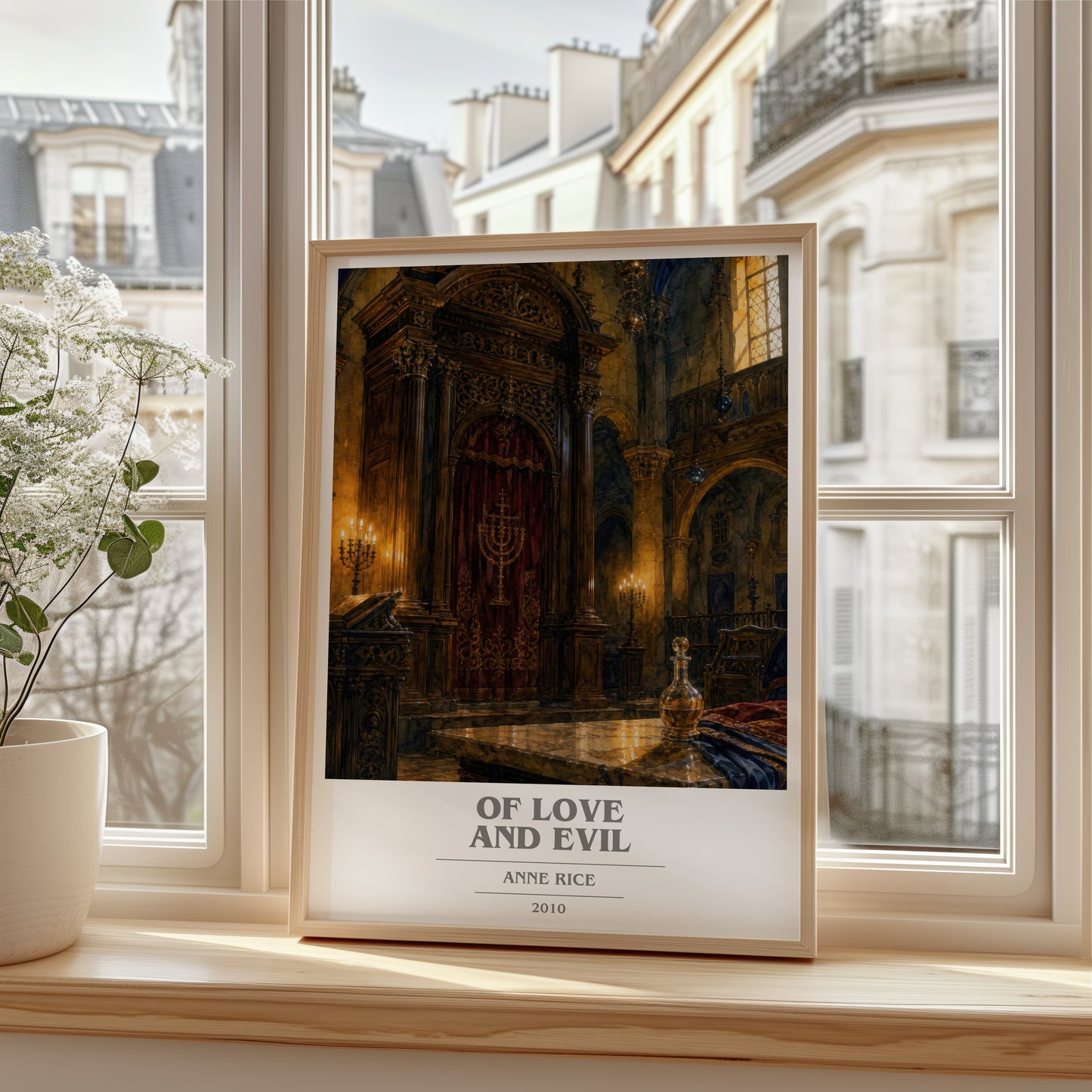 Of Love And Evil book cover poster colour and style options – Anne Rice book art