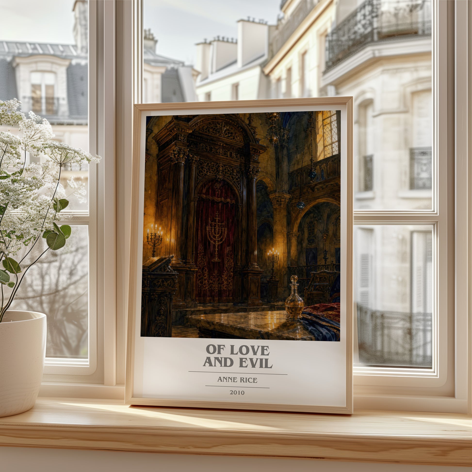 Of Love And Evil book cover poster colour and style options – Anne Rice book art