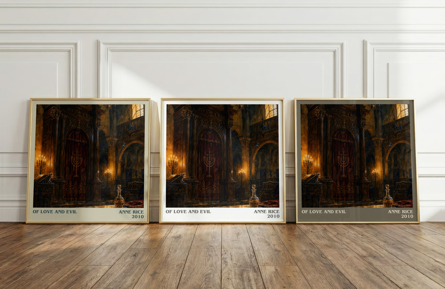 Of Love And Evil literary art print colour and style options – Anne Rice book art