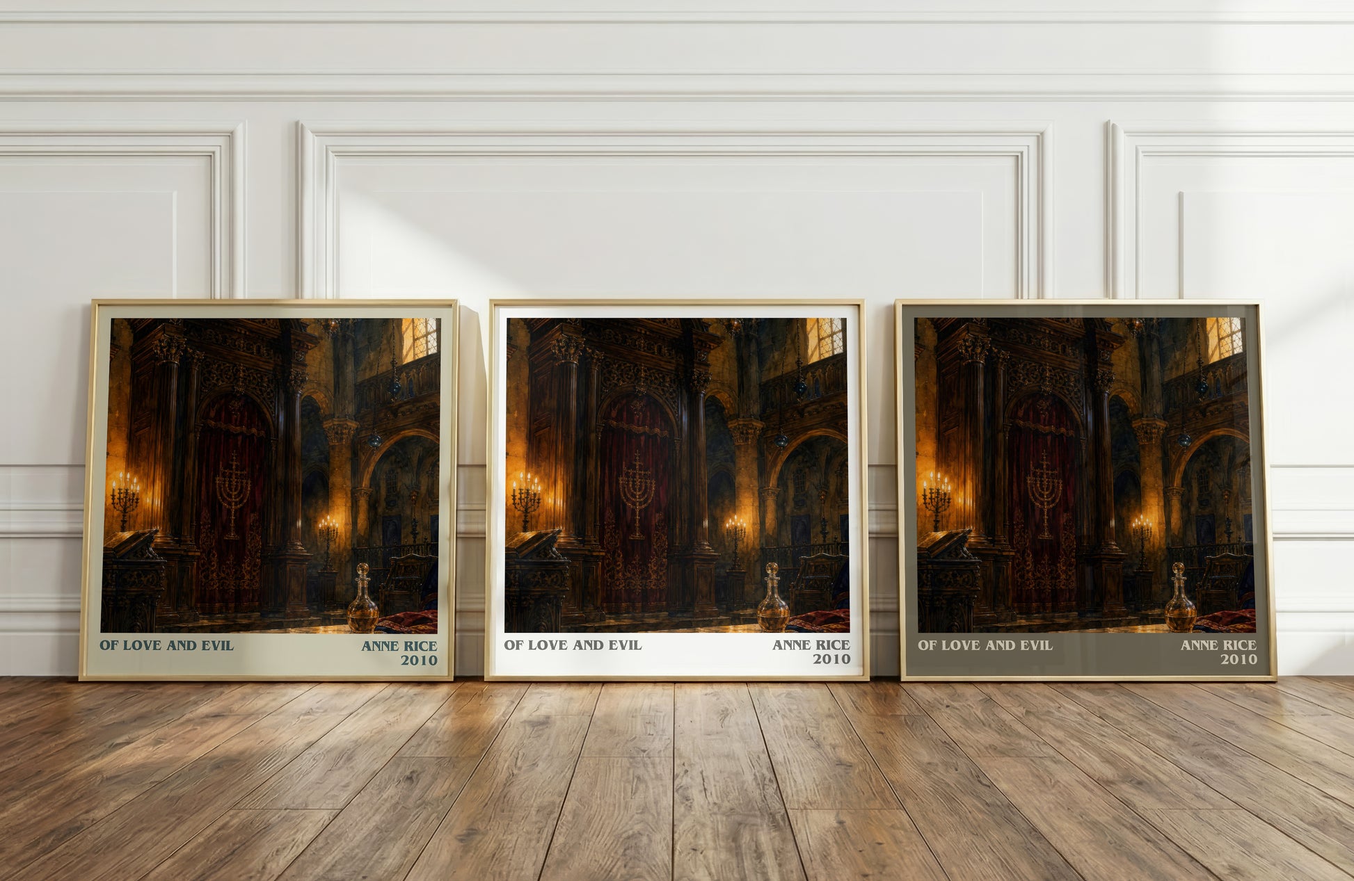 Of Love And Evil literary art print colour and style options – Anne Rice book art