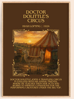 Doctor Dolittle'S Circus Minimalist Book Poster by Hugh Lofting – image 1