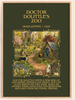 Doctor Dolittle'S Zoo Minimalist Book Poster by Hugh Lofting – image 1