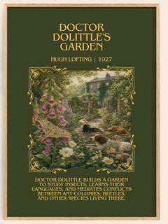 Doctor Dolittle'S Garden Minimalist Book Poster by Hugh Lofting – image 1