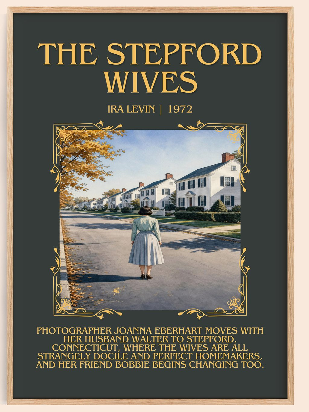 The Stepford Wives Minimalist Book Poster by Ira Levin – book poster