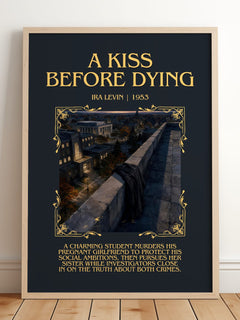 A Kiss Before Dying Minimalist Book Poster by Ira Levin – image 2