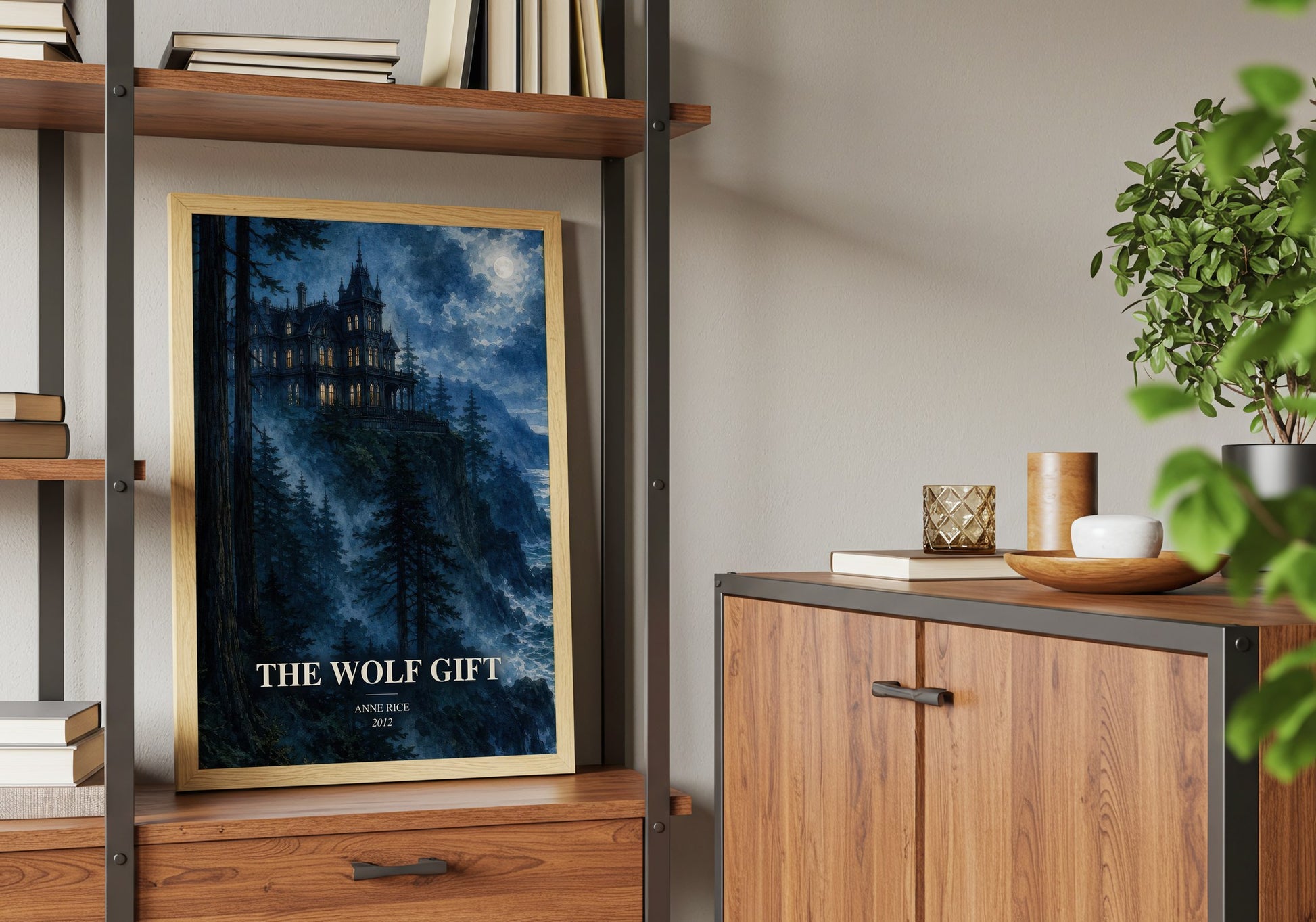 The Wolf Gift book watercolour illustration paper finish options – matte satin gloss