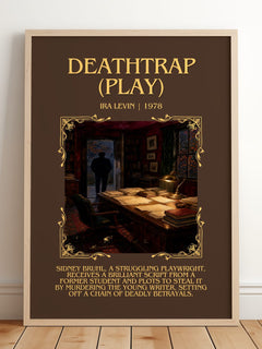 Deathtrap (Play) Minimalist Book Poster by Ira Levin – image 2