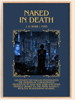 Naked In Death Minimalist Book Poster by J. D. Robb – image 1