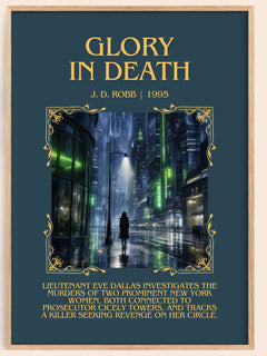 Glory In Death Minimalist Book Poster by J. D. Robb – image 1