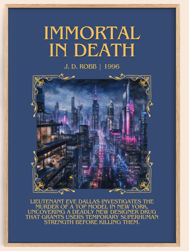 Immortal In Death Minimalist Book Poster by J. D. Robb