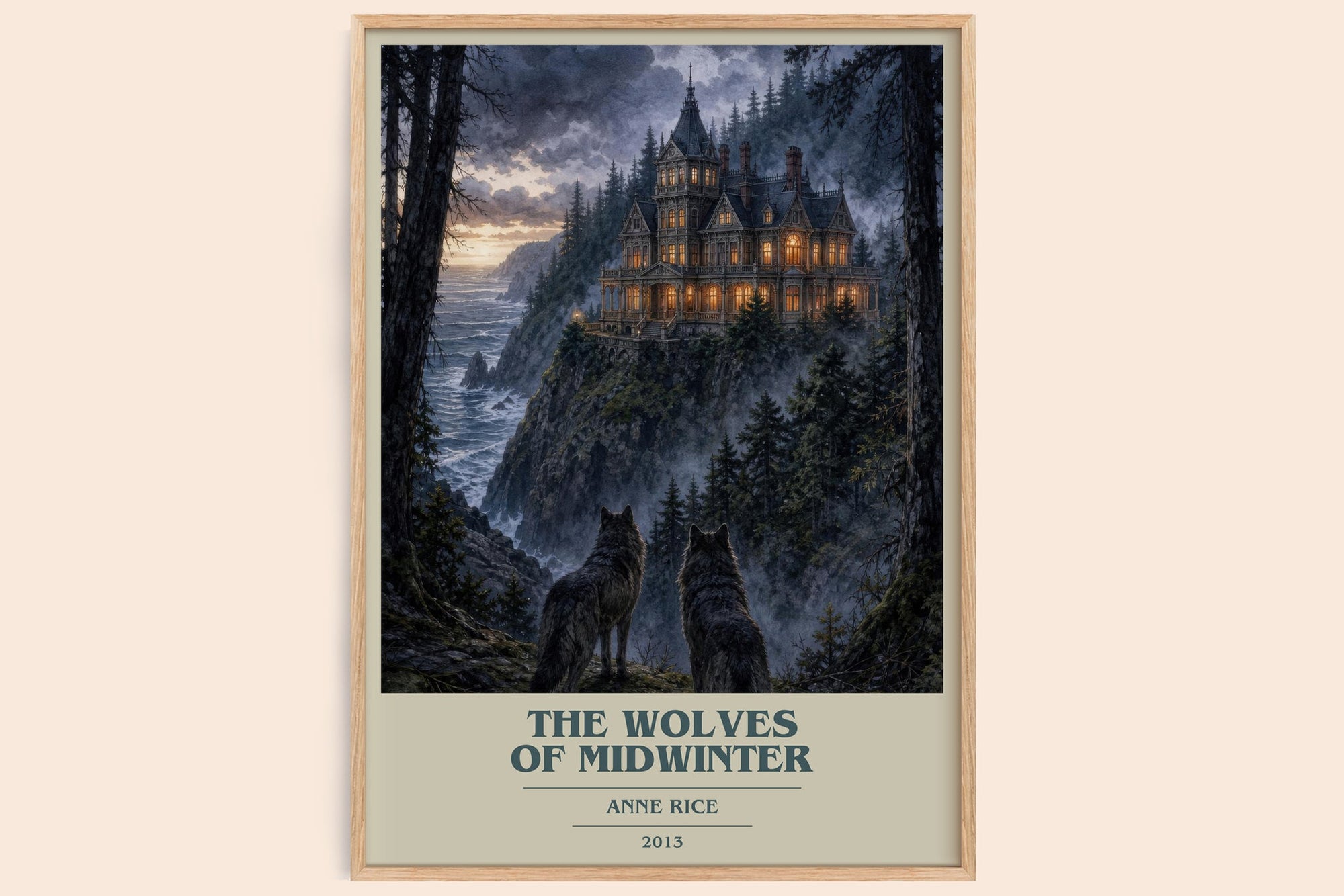 The Wolves Of Midwinter book cover book poster by Anne Rice – framed literary art print