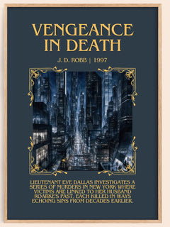 Vengeance In Death Minimalist Book Poster by J. D. Robb – image 1