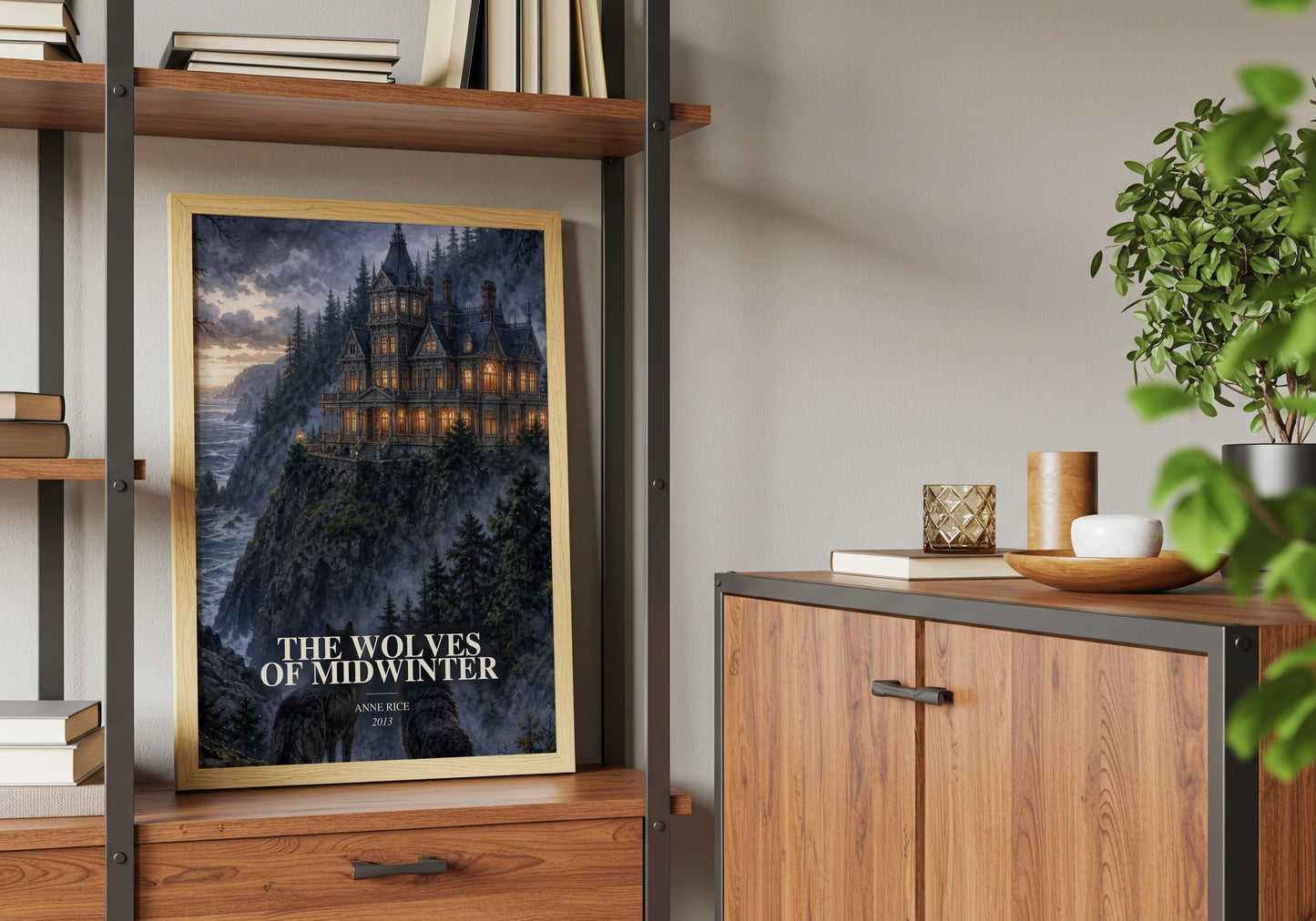 The Wolves Of Midwinter book watercolour illustration paper finish options – matte satin gloss