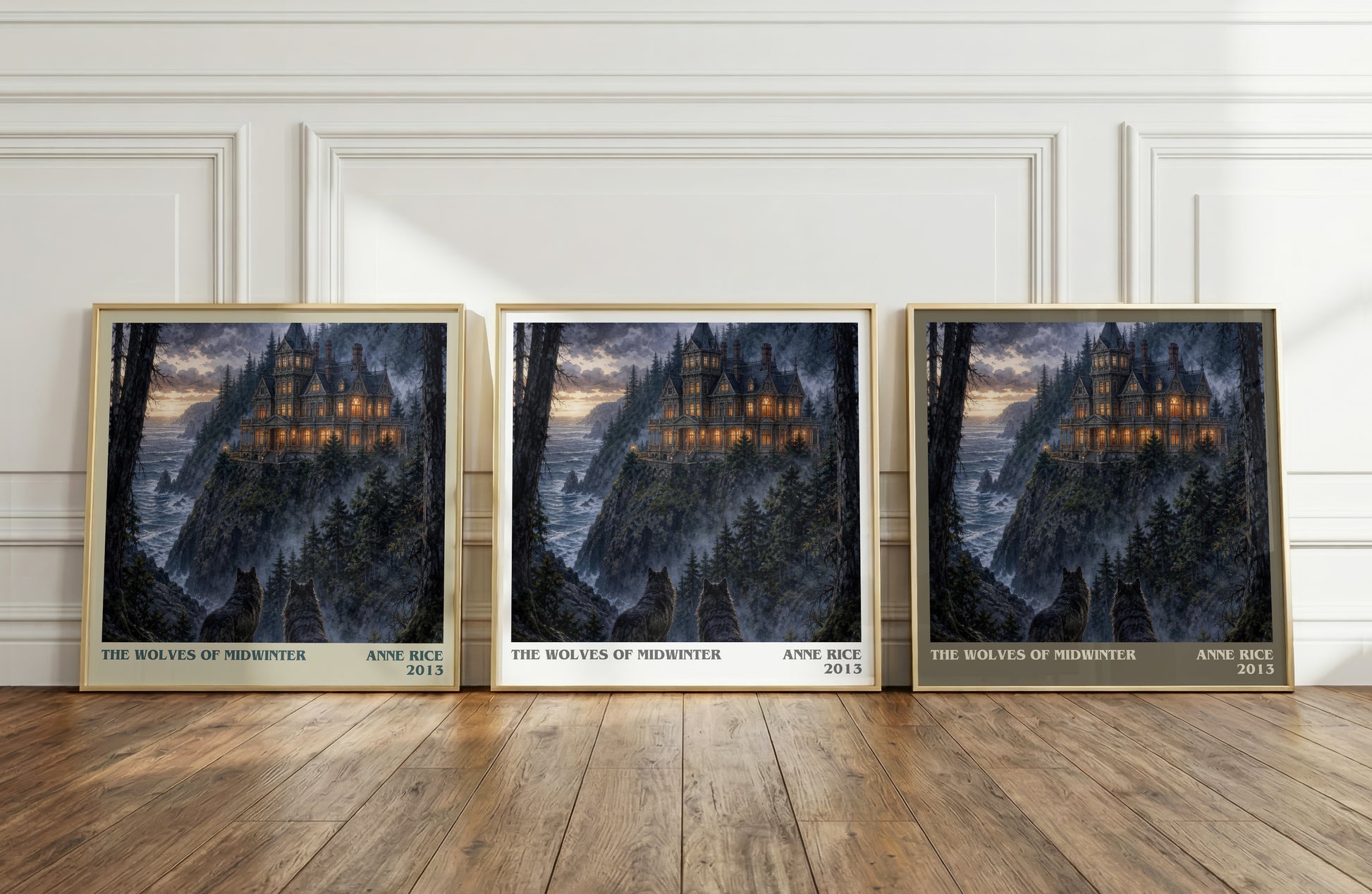 The Wolves Of Midwinter literary art print colour and style options – Anne Rice book art