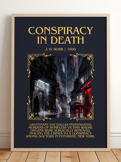 Conspiracy In Death Minimalist Book Poster by J. D. Robb – image 2