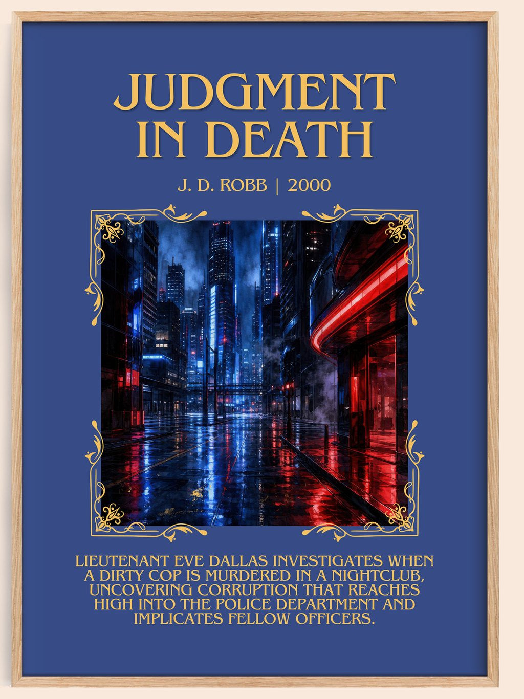 Judgment In Death Minimalist Book Poster by J. D. Robb – book poster