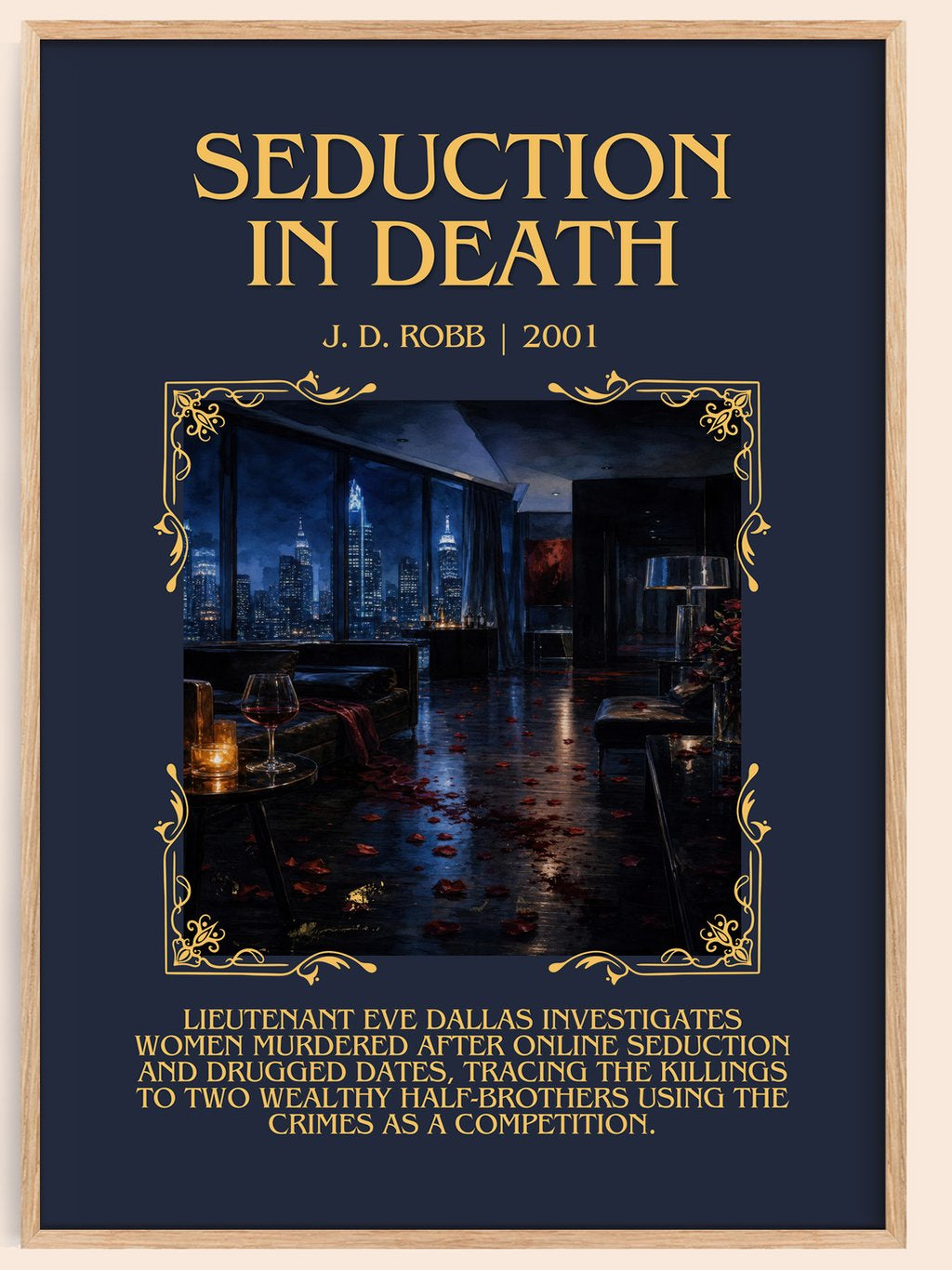 Seduction In Death Minimalist Book Poster by J. D. Robb – book poster