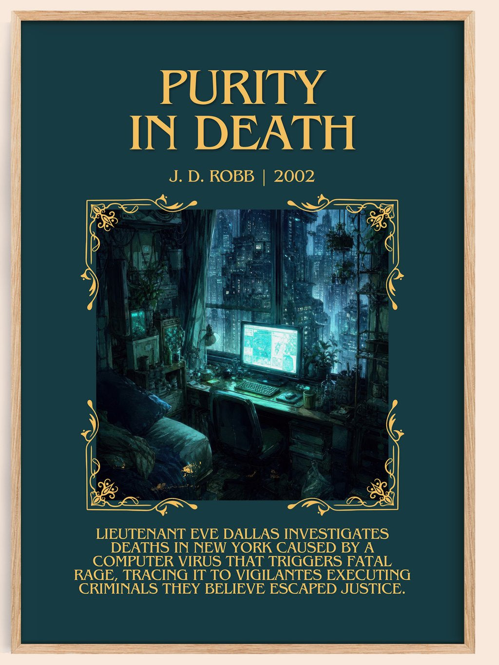 Purity In Death Minimalist Book Poster by J. D. Robb – book poster