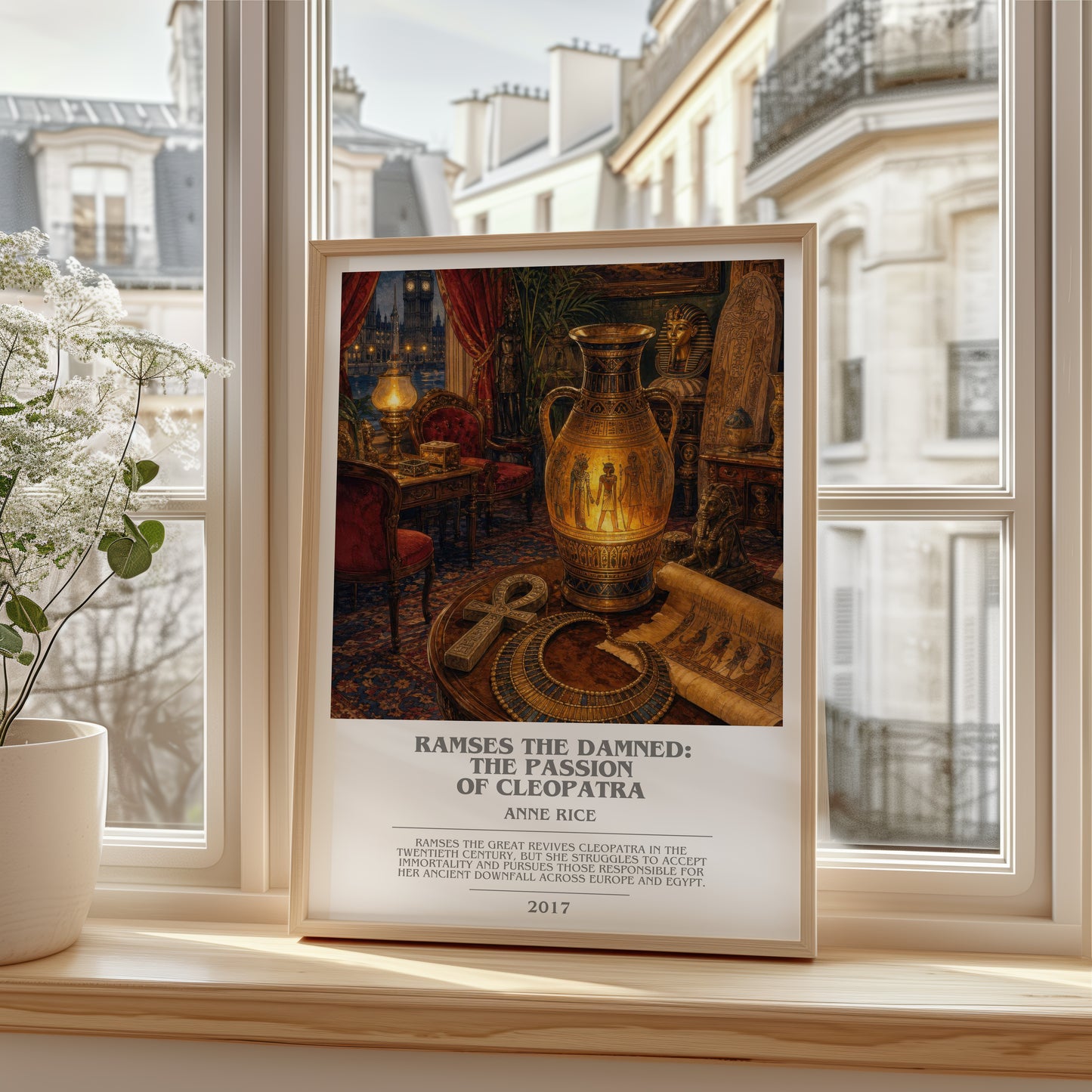 Ramses The Damned: The Passion Of Cleopatra bookish poster colour and style options – Anne Rice book art