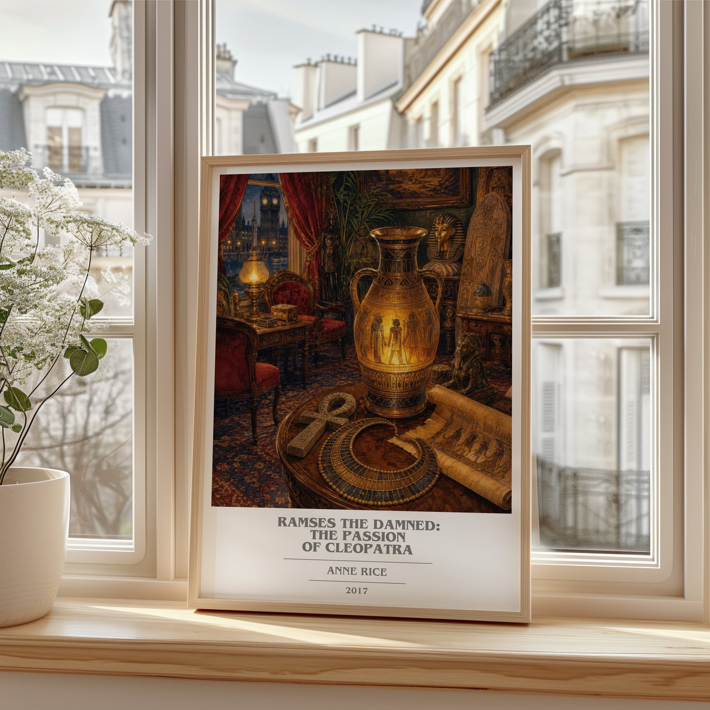 Ramses The Damned: The Passion Of Cleopatra book cover poster colour and style options – Anne Rice book art