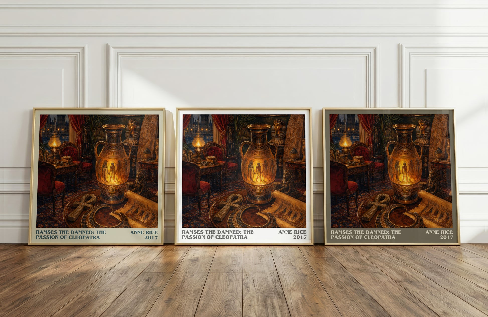 Ramses The Damned: The Passion Of Cleopatra literary art print colour and style options – Anne Rice book art