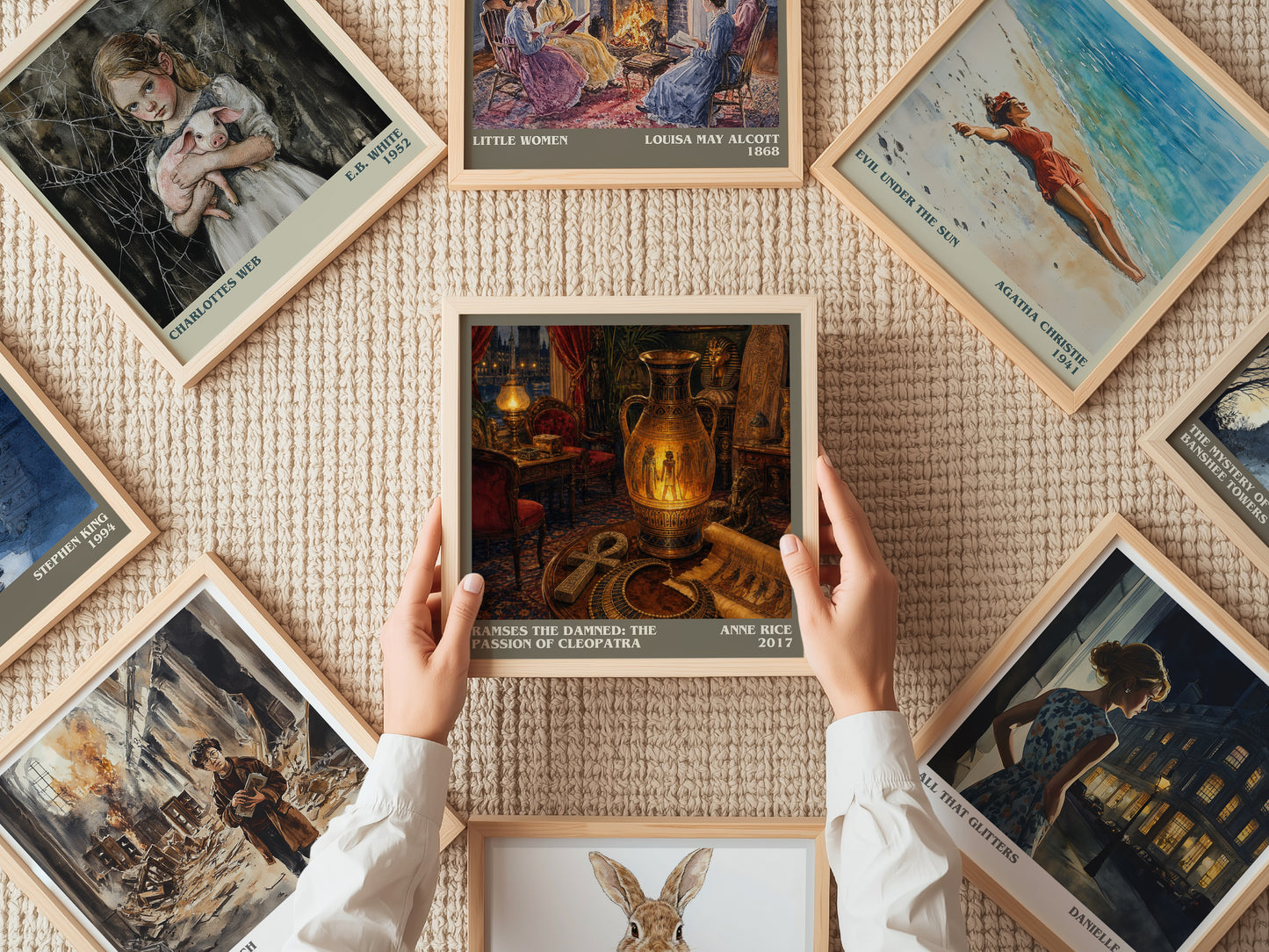 Ramses The Damned: The Passion Of Cleopatra literary book poster framed on wall – fantasy wall art